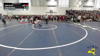 83 lbs Semifinal - Gino Hayes, Webster Schroeder Youth Wrestling vs Koltyn Welch, Brawler Elite