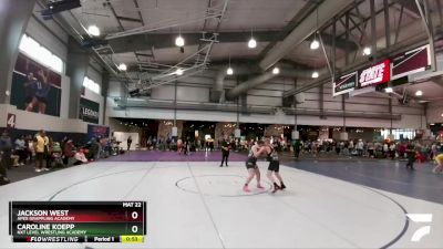 224 lbs Round 2 - Jackson West, Apex Grappling Academy vs Caroline Koepp, NXT Level Wrestling Academy