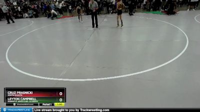 67 lbs Champ. Round 2 - Leyton Campbell, Hawkeye Wrestling Academy vs Cruz Prasnicki, South Dakota