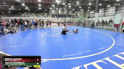 65 lbs Round 1 (6 Team) - Tristan Rhodeback, PIT BULL WRESTLING ACADEMY vs Griffin Coleman, BELIEVE TO ACHIEVE