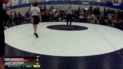 105 lbs Round 1 (3 Team) - Carter Powell, Center Grove Wrestling Club vs Jack Ebach, Avon Wrestling Club