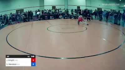 48 lbs Quarters - Jake Knight, Sebolt Wrestling Academy vs Seth Mendoza, Region Wrestling Academy