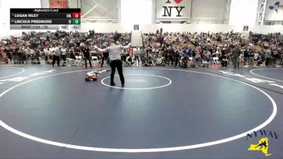 70 lbs Semifinal - Logan Riley, Club Not Listed vs Lincoln Predmore, SVEC Eagles