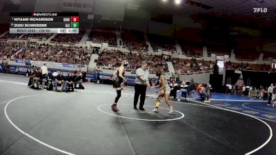126-D2 Champ. Round 1 - Kiyaani Richardson, Desert Sunrise High School vs ZuZu Schroeder, Arizona Lutheran Academy