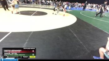 43 lbs 5th Place Match - Santos Hernandez, Moses Lake Wrestling Club vs Samuel Zettel, Franklin Pierce Cardinal Wrestling Club