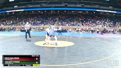 D3-120 lbs Cons. Round 2 - Vincent Stamm, Lakewood HS vs Cruz Balcirak, Gladwin HS