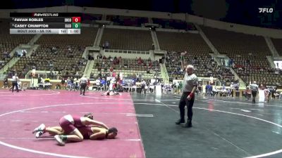 5A 106 lbs Quarterfinal - Favian Robles, Shelby County vs Casey Crumpton, Elmore County School