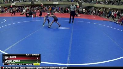 55 lbs Round 2 - Kiah Dukes, BAM vs Lennox Sather, St. Peter Saints