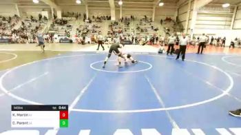 145 lbs Consi Of 8 #2 - Kayleb Martin, NY vs Cade Parent, GA