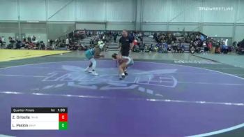 115 lbs Quarterfinal - Zendell Oribello, Team Honey Badgers vs Laylee Pasion, Grapplers Hi