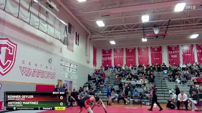 113 lbs Cons. Round 5 - Antonio Martinez, Pueblo South vs Konner Geyler, Grand Junction