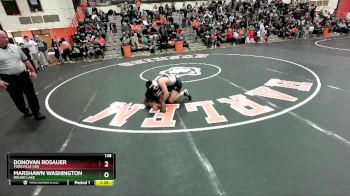 138 lbs Champ. Round 1 - Marshawn Washington, ROUND LAKE vs Donovan Rosauer, YORKVILLE (HS)