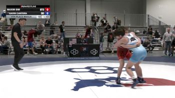 U15 GR - 62 lbs 5th Place Match - Maxim Sim, World Team Training Center vs Gavin Cantera, Samurai Wrestling Club
