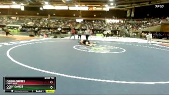 126 lbs Cons. Round 2 - Cody Dance, Rigby vs Orion Grimes, Priest River