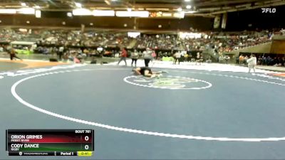 126 lbs Cons. Round 2 - Cody Dance, Rigby vs Orion Grimes, Priest River