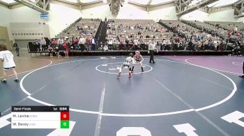 56-B lbs Semifinal - Michael Levine, Cordoba Trained vs Wade Davey, Vougar's Honors Wrestling