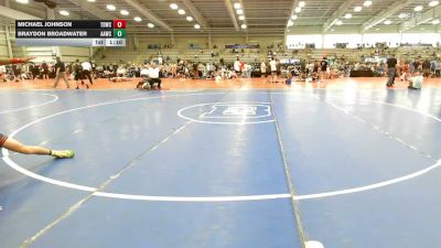 113 lbs Round Of 32 - Michael Johnson, TDWC Maniacs Blue - HSB vs Braydon Broadwater, All American Wrestling Club - HSB