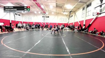 133 lbs Semifinal - Julian Sanchez, Menlo NWCA vs Didi Cerda, Fresno City College