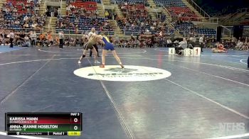 130 lbs Placement Matches - Karissa Mann, E4-Napoleon G-S vs Anna-jeanne Hoselton, E3-Fargo