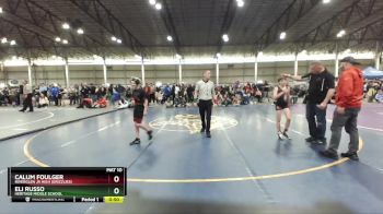 75 lbs Cons. Round 3 - Calum Foulger, Riverglen Jr High (Grizzlies) vs Eli Russo, Heritage Middle School