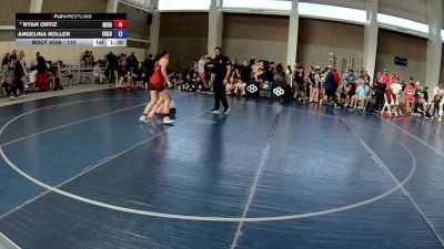 115 lbs Quarters - Nyah Ortiz, Nevada vs Angelina Roller, Colorado
