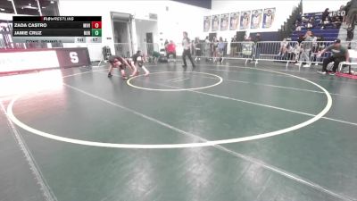110 lbs Cons. Round 3 - Jamie Cruz, Northview vs Zada Castro, Mission Viejo