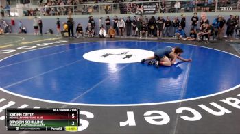 138 lbs Cons. Round 4 - Kaden Ortiz, Mid Valley Wrestling Club vs Bryson Schilling, Interior Grappling Academy