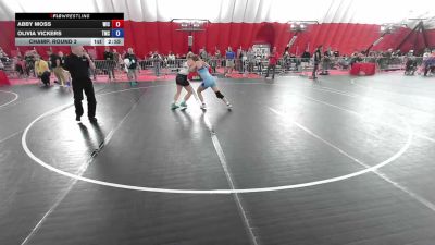 140 lbs Champ. Round 2 - Abby Moss, Weigh In Club vs Olivia Vickers, Team Missouri Select