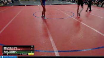 119 lbs Round 1: 4:30pm Fri. - Benjamin Pope, East Anchorage High School vs Elias Cordell, Colony High School