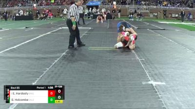 D1-126 lbs Champ. Round 1 - Easton Hardesty, Brighton HS vs Gavin Holcombe, Salem HS