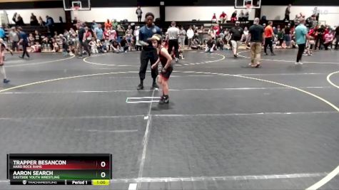 67 lbs Round 1 - Trapper Besancon, Hard Rock Rams vs Aaron Search, Eastside Youth Wrestling