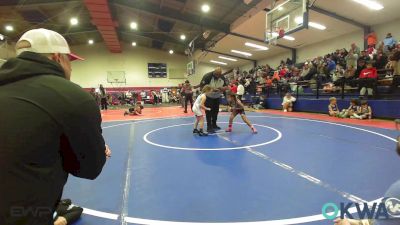 55 lbs Rr Rnd 2 - Emmalyn Gibson, Wolfpak Wrestling vs Baylor Smith, Collinsville Cardinal Youth Wrestling