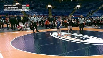 155 lbs 1st Place Match - Allison Garbacz, South Elgin vs Grace Stratton, Freeburg