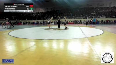 84 lbs Round Of 64 - Dalton Perkins, Mustang Middle School vs Toren Gates, Sallisaw JH