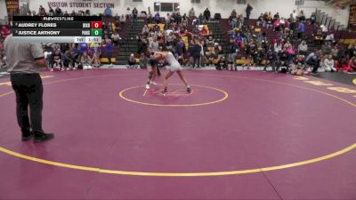 115 lbs Semifinal - Justice Anthony, Parkersburg South HS vs Audrey Flores, Bixby