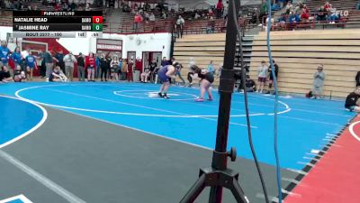 190 lbs 5th Place Match - Jasmine Ray, Muncie Central vs Natalie Head, Hamilton Heights