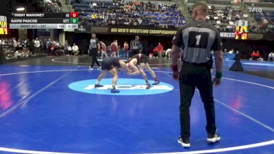 157 lbs Cons. Round 2 - Trent Mahoney, Albright vs Gavin Pascoe, Gettysburg