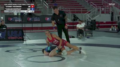 53 kg Quarters - Sydney Petzinger, Lehigh RTC/NYAC vs Kaelani Shufeldt, Cardinal WC