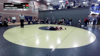 120+ Round 2 - Bently Irish, 208 Badgers Wrestling Club vs Connor Canaday, Emmett Wrestling Club