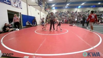 75 lbs Rr Rnd 3 - Jude Rivers, Barnsdall Youth Wrestling vs Isaac Glover, Brushy Wrestling Club