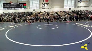 131 lbs Champ. Round 2 - Braydan Singleton, Whitney Point Youth Wrestling Club vs Hunter Boynton, Club Not Listed