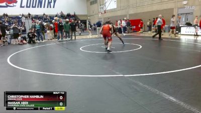 157 lbs Quarterfinal - Christopher Hamblin, Oregon State vs Hassan Abdi, Evergreen State College