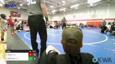 64 lbs Rr Rnd 4 - Cole Ryon, Broken Arrow Wrestling Club vs Karson Atkinson, Standfast 12u