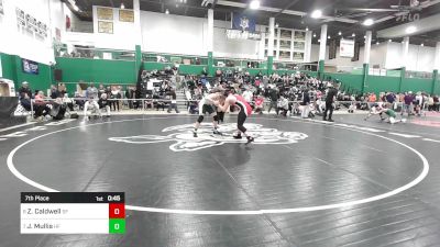 190 lbs 7th Place - Zach Caldwell, St Francis vs Jesse Mullis, Hudson Falls