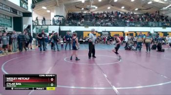 95 lbs Cons. Round 4 - Wesley Metcalf, McCain vs Cylar Bail, Middleton
