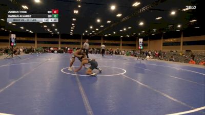141 lbs Rd Of 32 - Jordan Titus, West Virginia vs Damian Alvarez, California Baptist University