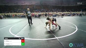 80 lbs Semifinal - Carson Riley, Skiatook Youth Wrestling 2022-23 vs Cooper Casey, Tecumseh Takedown Club