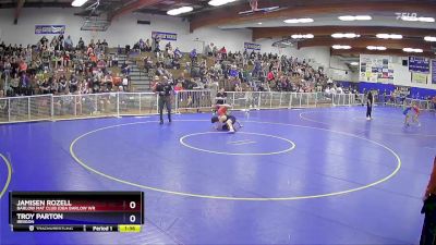 130 lbs Cons. Round 1 - Jamisen Rozell, Barlow Mat Club (DBA Barlow Wr vs Troy Parton, Irrigon