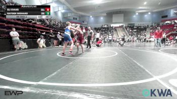 120 lbs Quarterfinal - Knox Wright, Collinsville Cardinal Youth Wrestling vs Riley Robb, IRONMEN Wrestling Club