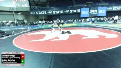 105 lbs Cons. Rd Of 16 - Quinton Ortega, Tonasket Tigers Wrestling vs Julian Sanchez, Forks Wrestling Club